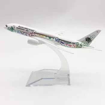 16CM Alloy Aircraft Model Mexico 787 Aeromexico Collectible With Landing Gear Children s Toy Gift Hobby