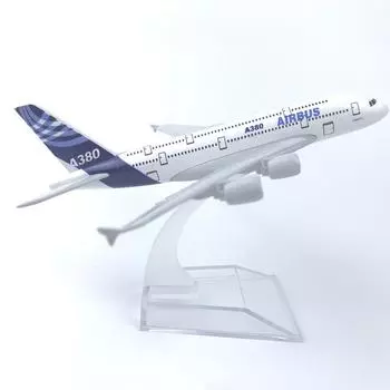 16CM Alloy Airplane Model A380 Original Model Collectible With Landing Gear Children s Toy Hobby Gift