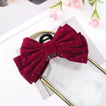 16CM Large Bow Hair Claw Crab Women French Temperament Hairpin Hair Clip For Gils Ponytail Hair Accessories Clip Crab Hairpin
