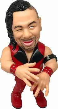16d Коллекция мягкого винила WWE 004 WWE Shinsuke Nakamura Мягкая виниловая окрашенная подвижная фигурка Перепродажа