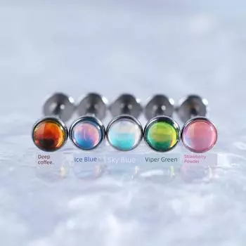 16G Shinma Милый Пирсинг Ювелирные Изделия Лабрет [4mm diameter] Viper green one