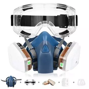 16in1 7502 респираторная маска защитная маска промышленная покрасочная противопылевая противогаз с 501 5N11 6001CN химическая полумаска