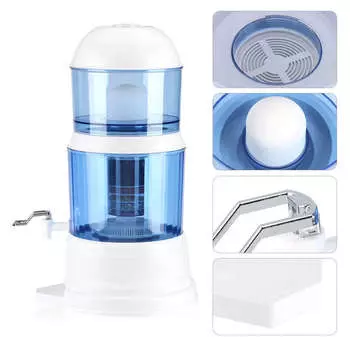 16л очиститель воды керамический углеродный минеральный фильтр-диспенсер система фильтрации