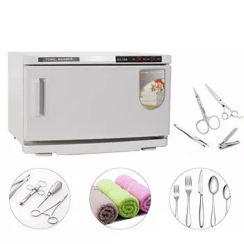 16L шкаф для стерилизации инструментов для ногтей с УФ-дезинфекцией для лица, салон красоты, инструменты для ногтей, спа-полотенце, горячее полотенце, нагревательный шкаф, коробка AU plug