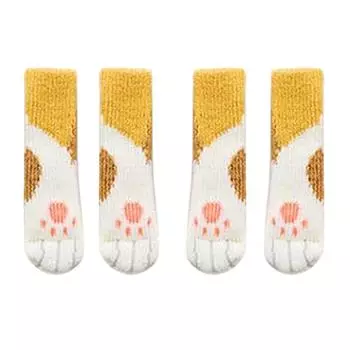 16Pcs Chair Covers Cat Paw Chair Covers Chair Leg Covers Cute Cat Foot Shaped Furniture Feet Covers