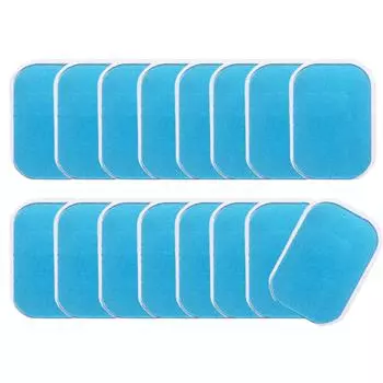 16Pcs Hydrogel Replacement Gel Pad High Conductivity Hip Trainer Gel Pad Set Fitness Gel Pad Muscle Stimulator Gel Pad