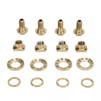 16PCS Road Bike C Brake Clamp Screw Kit Ti Alloy Lightweight C Brake Clamp Screw Bolt Set for R8000 золотой