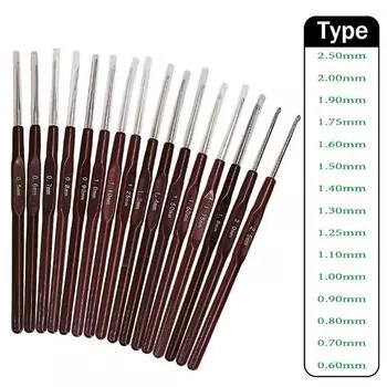 16шт Пластиковые ручки крючки для вязания ручки спицы набор крючки