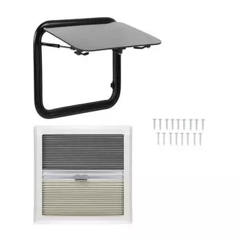 16x16 дюймов окно для эвакуации автофургона, аварийное внешнее выдвижное окно с сетчатым экраном, опорный стержень для каравана C