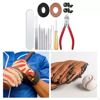 16x набор для перешнуровывания бейсбольных перчаток Инструменты для шнуровки Уход за игроками