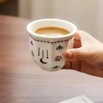 170/250 мл керамические кофейные чашки ручные кружки для латте эспрессо креативные домашние узоры со звездами и луной антиожоговая чашка для капучино подарки
