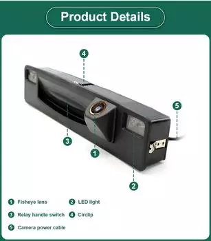170° AHD 1080P Car Rear View Camera For Ford Focus 2015-2019 Night Vision Reverse Reversing 4 pin Vehicle Parking