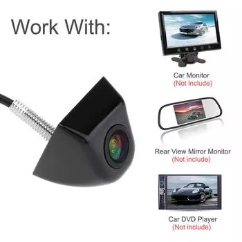 170-градусная автомобильная камера заднего вида ночного видения IP67 Водонепроницаемая резервная парковочная камера заднего вида