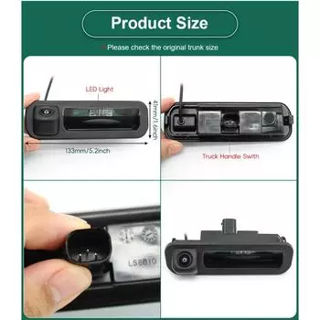 170 градусов 1920x1080P HD AHD камера заднего вида ночного видения для автомобиля Ford Focus 2012 2013 Focus Mondeo 3 444 T-LS8011