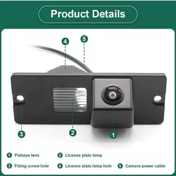 170 градусов объектив Fisheye CVBS AHD 1080P ночное видение автомобильный номерной знак подсветка камера заднего вида для Mitsubishi Pajero 4 2006-2017