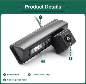 170 градусов объектив Fisheye CVBS AHD 1080P ночное видение автомобильный номерной знак подсветка камера заднего вида для Toyota Camry 2007-2012