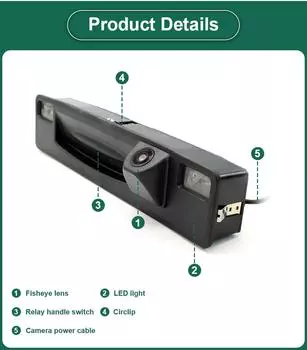 170 градусов Starlight Night Vision Водонепроницаемый объектив Fisheye HD AHD 1080P Автомобильная камера заднего вида для багажника Ford Focus 2015~2017