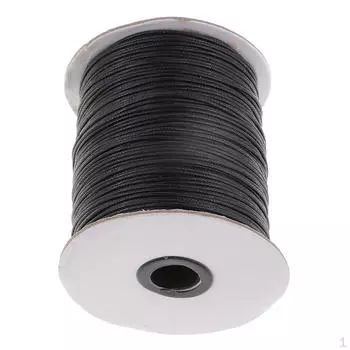 170 м/рулон вощеного хлопкового шнура, проволока для бисера, ювелирные изделия, 0,5 мм, темно-синий