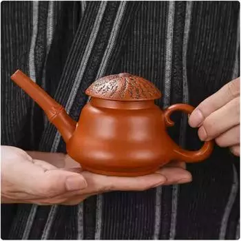 170 мл чайник для игры в кунг-фу Цзыша из исинской фиолетовой глины, мини-чайник небольшой емкости, чистая чайная посуда