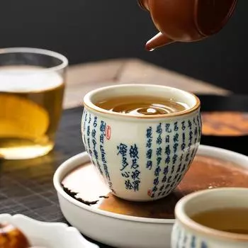 170 мл Heart Meridian Ru Kiln Master Cup Бытовая чашка для чая Ручная работа Чашка для чая Чашка для запаха Чайный сервиз Принадлежности Чайная утварь Чашка для чая 200ml
