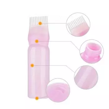 170 мл Профессиональный салонный аппликатор для окраски волос, дозирующая бутылка с краской, кисть, инструмент белый