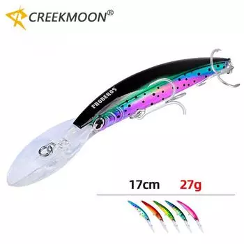 170 мм 27 г Профессиональные рыболовные приманки Жесткая приманка для дайвинга 2-4,5 м Качественные воблеры Минноу Искусственная приманка Снасти