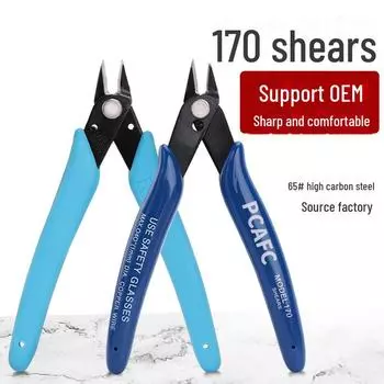 170 пластиковых плоскогубцев с косыми насадками - ножницы модели Ruyi Gundam, 5-дюймовые и 3,5-дюймовые синие плоскогубцы для самостоятельного изготовления. 170 pliers красный