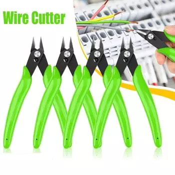 170 плоскогубцев для резки проволоки, практичные плоскогубцы для резки кабеля, плоскогубцы с плоскими губками, триммер, ножницы для резки фасок, многофункциональные плоскогубцы, ручной инструмент зелёный