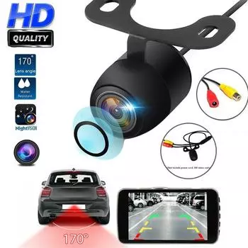 170° широкоугольная задняя CCD камера переднего и заднего вида IP67 Водонепроницаемая HD камера ночного видения для парковки автомобиля задний монитор чёрный