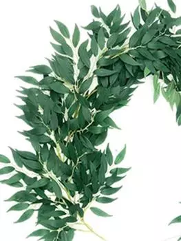 170 см шелковая искусственная висячая ива, искусственные листья ивы, лианы, гирлянда из зелени, для внутреннего декора свадебной вечеринки, украшения для сада на открытом воздухе темно-зеленого