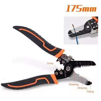 175 мм клещи для зачистки и обжима проводов Многофункциональные щипцы для зачистки колец Электрик Инструменты для зачистки сетевого кабеля 1pc Stripping Pliers