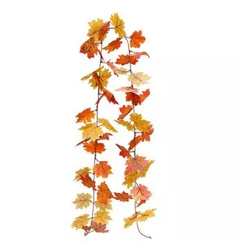 175 см искусственные растения для помещений искусственные кленовые листья шелковые цветы белые праздничные подвесные гирлянды кленовая лоза украшения для свадьбы свадебный декор One Size