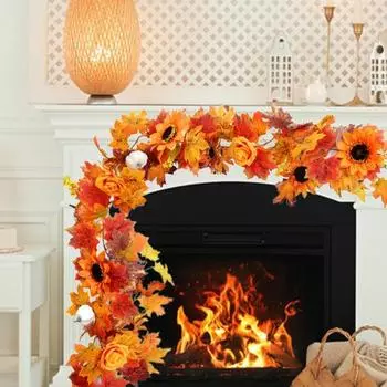 175 см искусственный кленовый лист цветочная гирлянда для дома, сада, помещения, улицы, подвесной искусственный плющ B