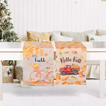 178*35 см Праздник урожая Осенний стол дорожка скатерть праздничный стол флаг атмосфера украшения B