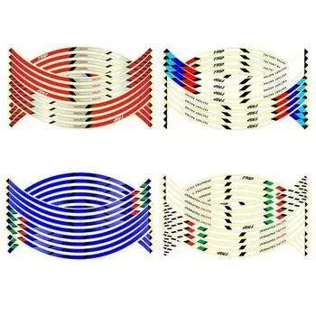 17 18 наклейки для велосипедов Наклейки на колеса мотоциклов Наклейки на колеса автомобилей Лента для обода мотоцикла Светоотражающая лента для обода Лента с полосками