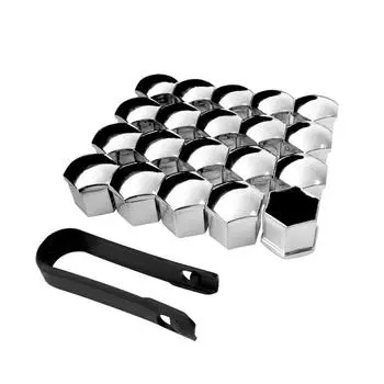 17/19/21 мм 20 шт. колпачков для гаек колес автомобиля, защитные колпачки, антикоррозийные колпачки для автомобильных ступиц, гайки для автомобильных шин, болты для Regal GS 17mm серый