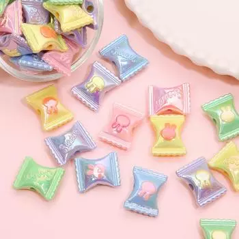 17*21 мм акриловые цветные бусины Rabit Suger для изготовления ювелирных изделий, очаровательные украшения 17*21mm 4pcs