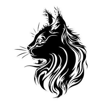 17*21 см креативная наклейка для автомобиля с домашним животным и кошкой, виниловая наклейка Fation, индивидуальные наклейки для стайлинга автомобилей в виде животных, черный/серебристый чёрный