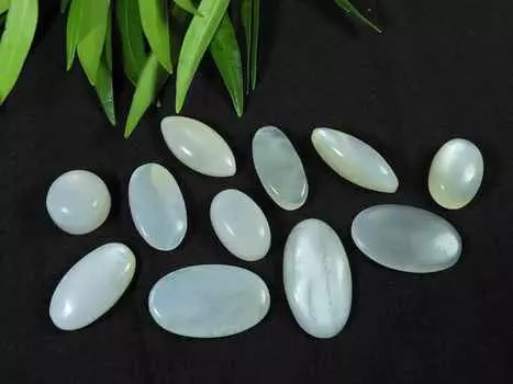 17-21MM натуральный лунный камень 11 шт овальный кабошон россыпью драгоценных камней лот 110 карат. РК-3012