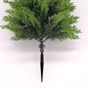 17,5-дюймовые искусственные топиарные шаровидные деревья из кедра с грунтовым колом, устойчивые к УФ-излучению искусственные кусты, искусственные растения кипариса, искусственные кустарники для улицы, для помещения, для переднего двора