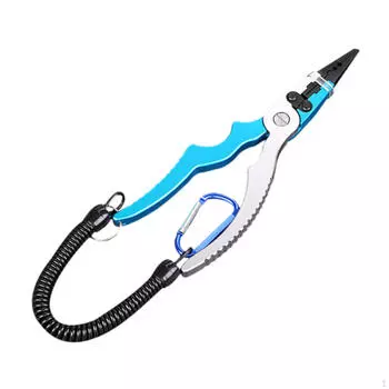 17,5 см рыболовные плоскогубцы захват для губ ручные инструменты алюминиевые с чехлом портативные снасти красный