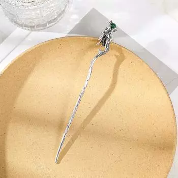 17,5 см Сплав Заколка для волос Дракон Палочки для волос Женщины Дамы Пучок Волос Заколка Девушки Ретро Зодиак Заколка Аксессуары для волос Головной убор