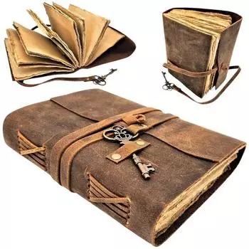 17,78 см кожаный блокнот ручной работы 200 страниц кожаный переплет журнал для рисования скетчбук