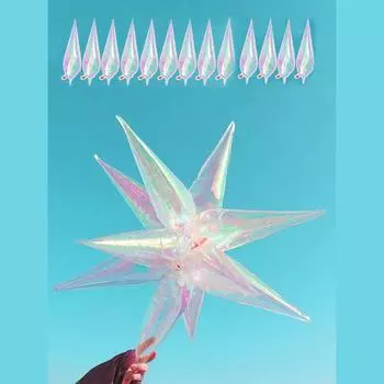 17-дюймовая красочная прозрачная капля воды, взрыв, звезда, дискотека, свадьба, украшение для дня рождения