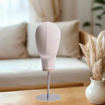 17-дюймовая стойка для накладных волос из нержавеющей стали, многоцелевая для использования в торговом центре бежевый