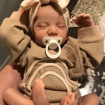 17-дюймовые настоящие куклы-младенцы с полным телом из силикона, реалистичные куклы-младенцы, которые выглядят как настоящие девочки, куклы-реборны с полным телом из силикона, анатомически One Size