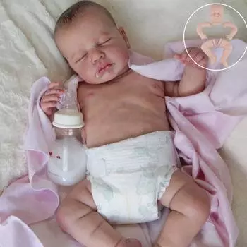 17-дюймовые окрашенные/неокрашенные комплекты кукол Loulou, полностью виниловые, силиконовые, куклы реборн, реалистичные, мягкие на ощупь, часть куклы для новорожденных, аксессуары для кукол ручной работы «сделай сам» unpainted kit