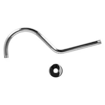 17-дюймовый удлинитель для душевой трубы из матовой нержавеющей стали S-образный NPT удлинитель для душевой лейки