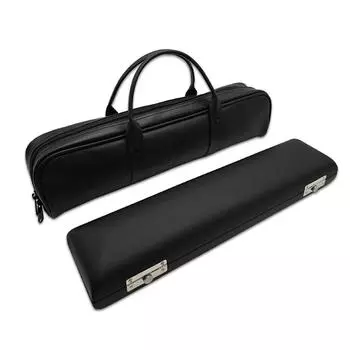 17 Holes Flute Bag Dustproof Flute Carrying Case Padded PU Leather Flute Storage Case Flute Box Flute Protective Handbag