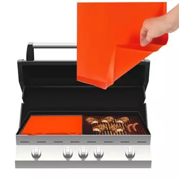 17-дюймовый силиконовый коврик для гриля, сверхмощные пищевые коврики для гриля, защитные чехлы для гриля-барбекю от грызунов, мусора и грязи